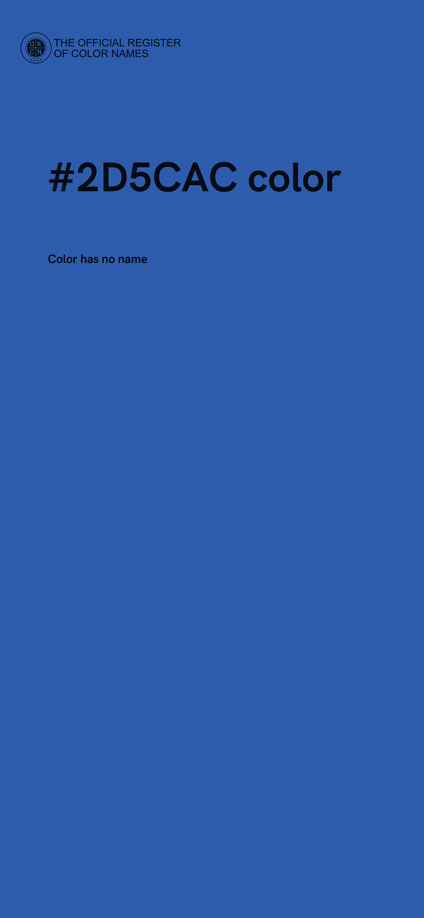 #2D5CAC color image