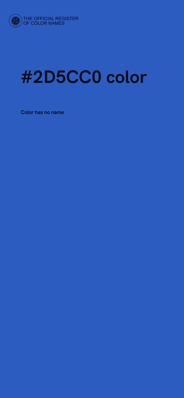 #2D5CC0 color image