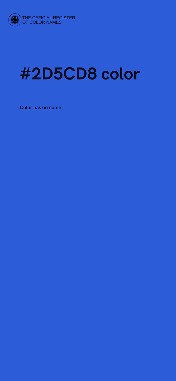 #2D5CD8 color image