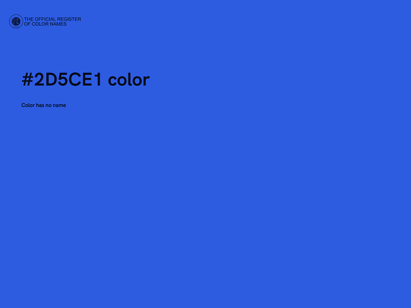 #2D5CE1 color image