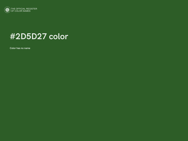 #2D5D27 color image