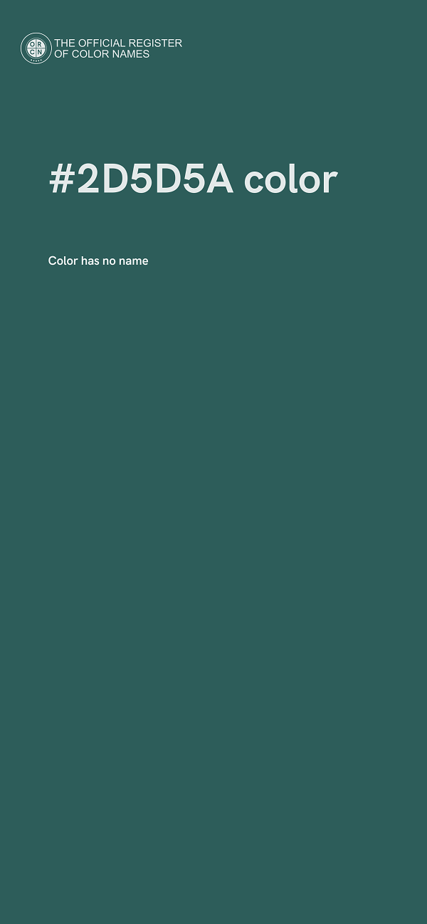 #2D5D5A color image