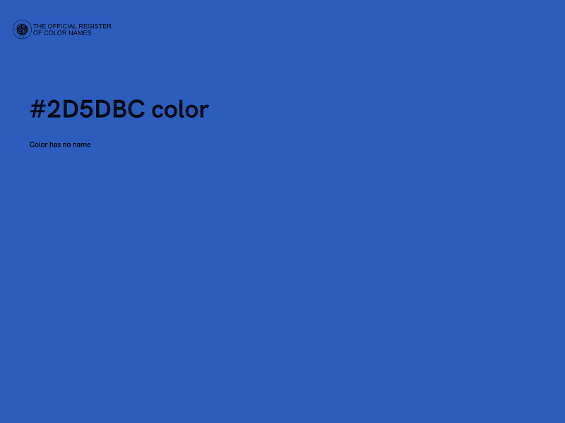 #2D5DBC color image