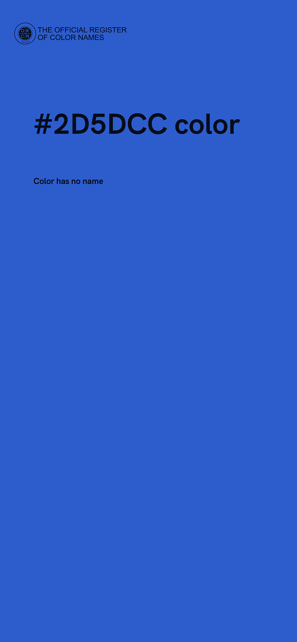 #2D5DCC color image