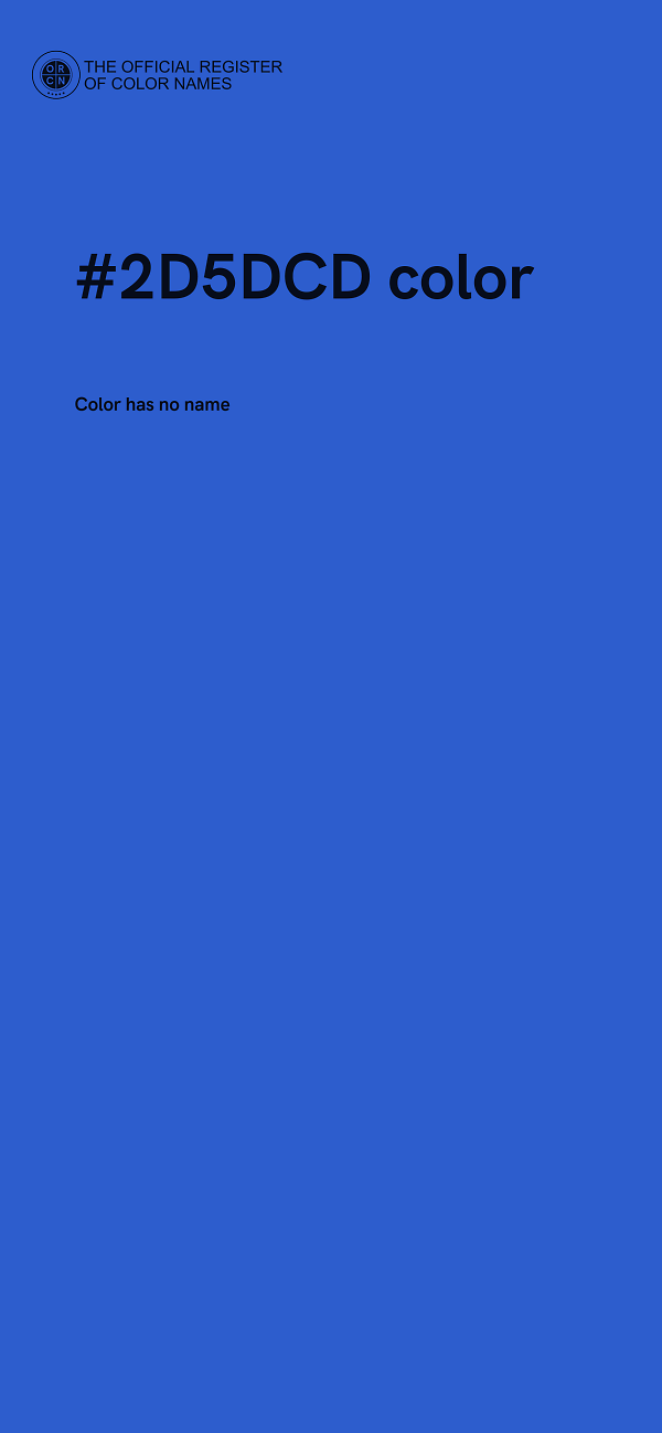#2D5DCD color image