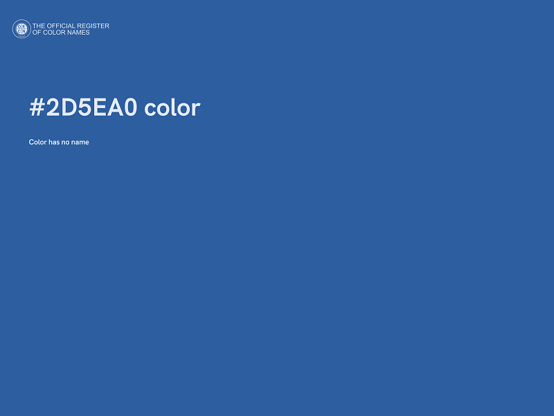 #2D5EA0 color image