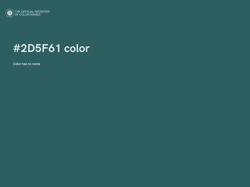 #2D5F61 color image