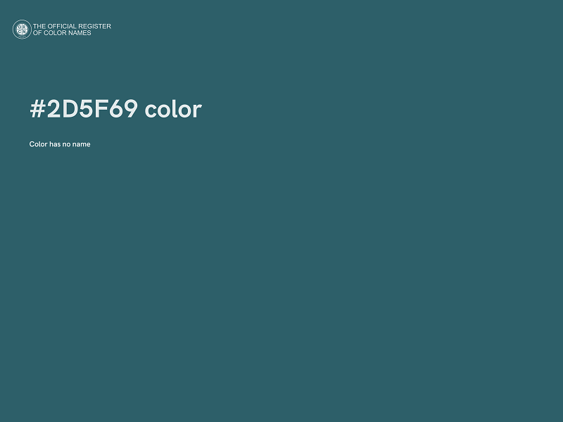 #2D5F69 color image