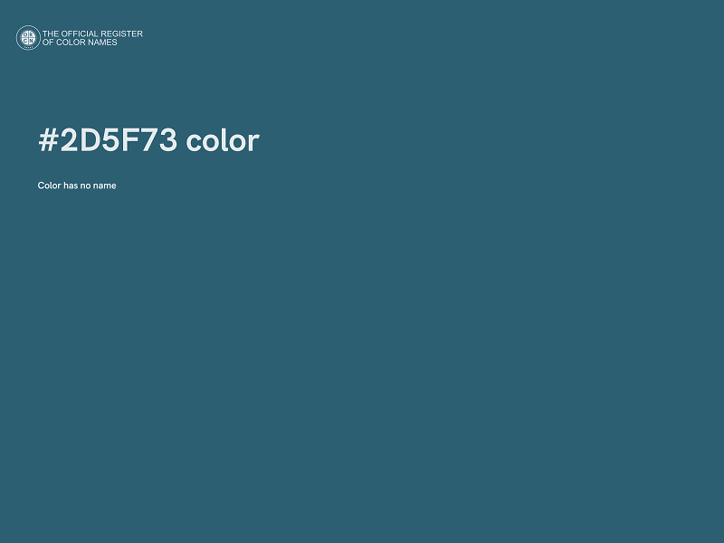 #2D5F73 color image