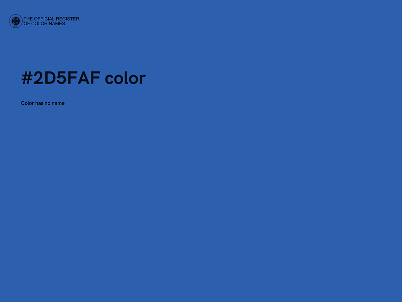 #2D5FAF color image