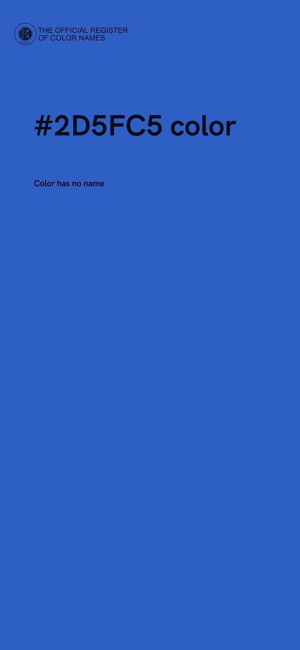#2D5FC5 color image