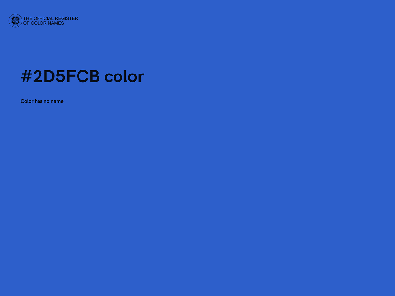 #2D5FCB color image