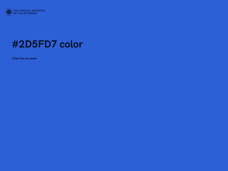 #2D5FD7 color image