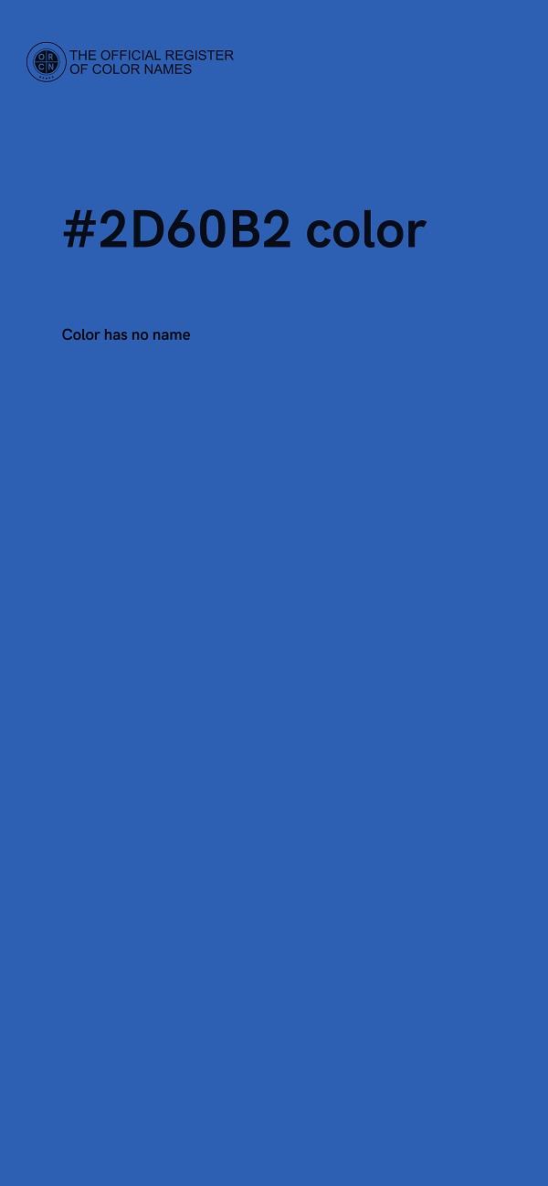 #2D60B2 color image