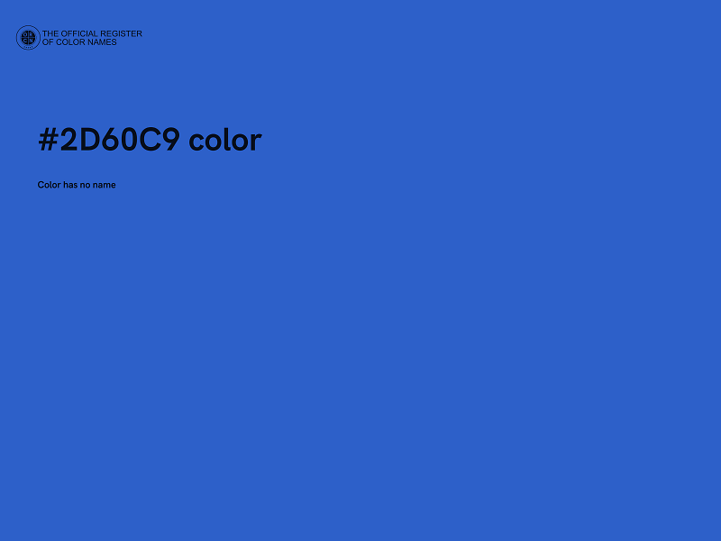 #2D60C9 color image