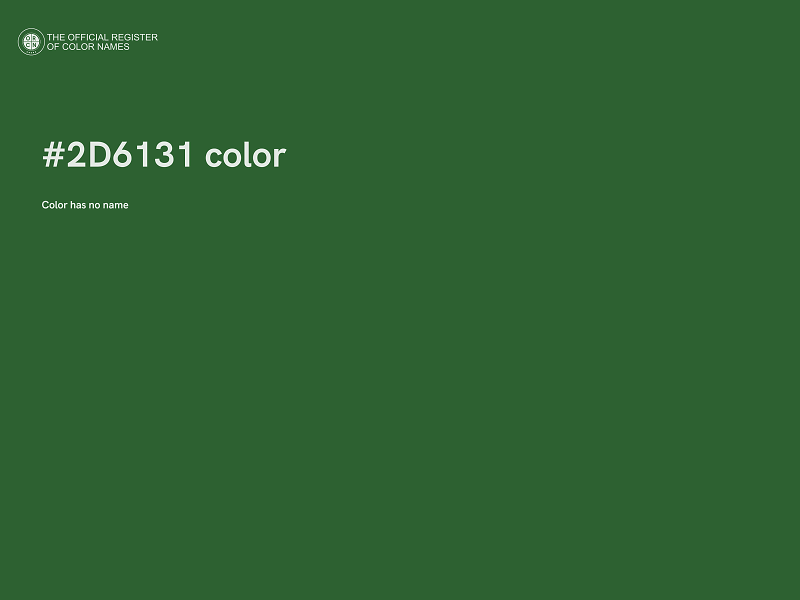 #2D6131 color image