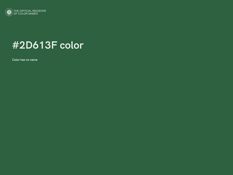 #2D613F color image