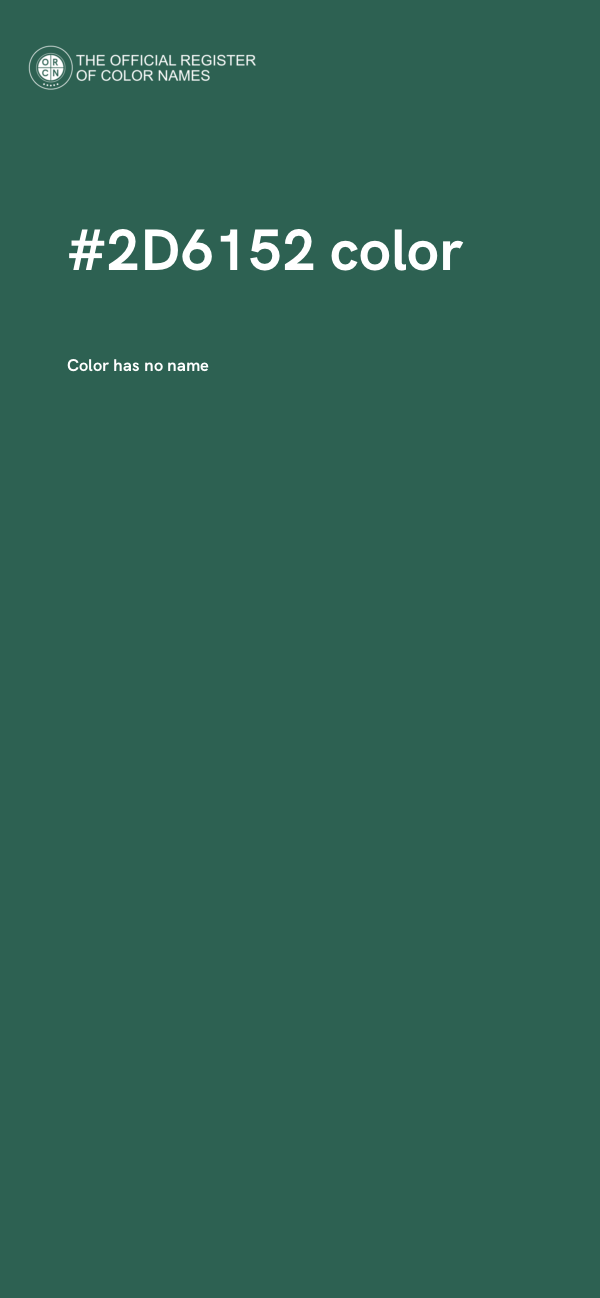 #2D6152 color image