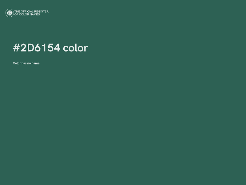 #2D6154 color image