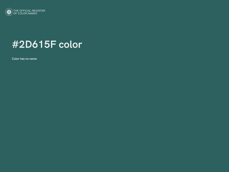 #2D615F color image