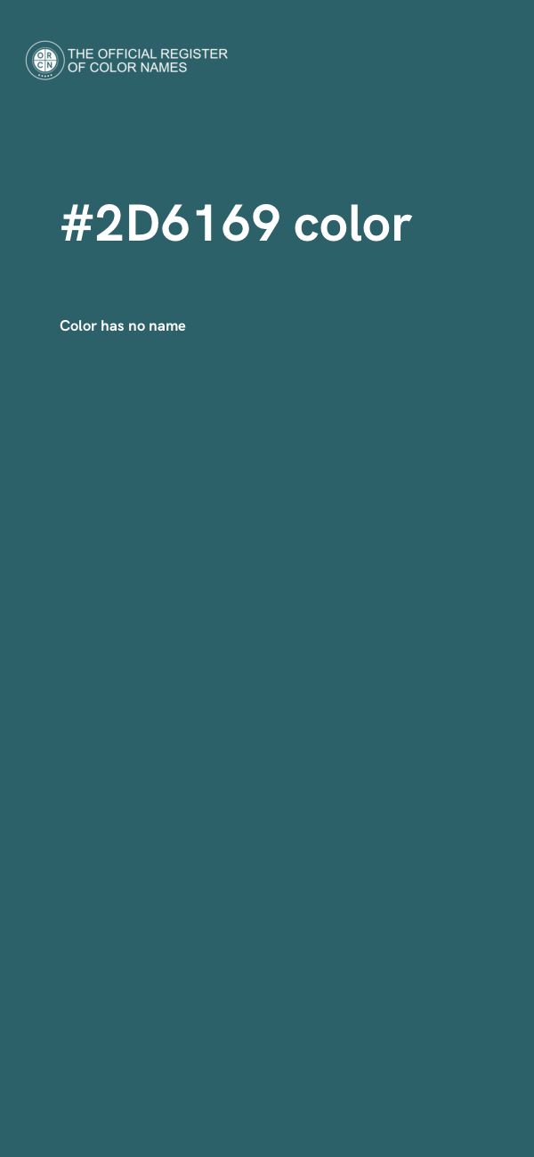 #2D6169 color image