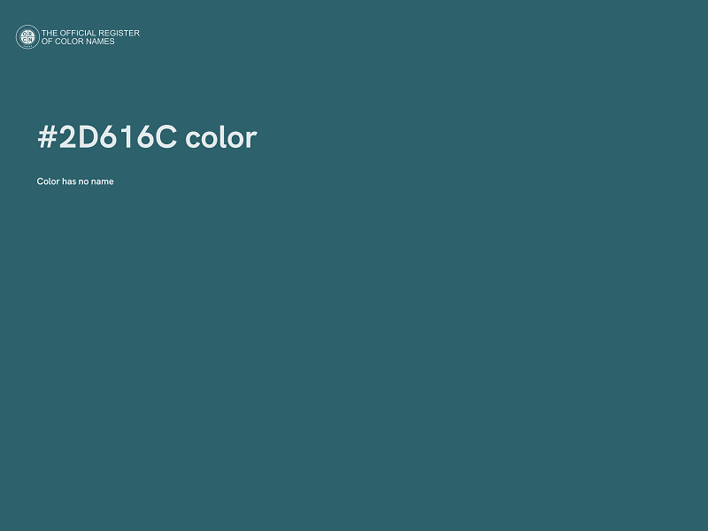 #2D616C color image