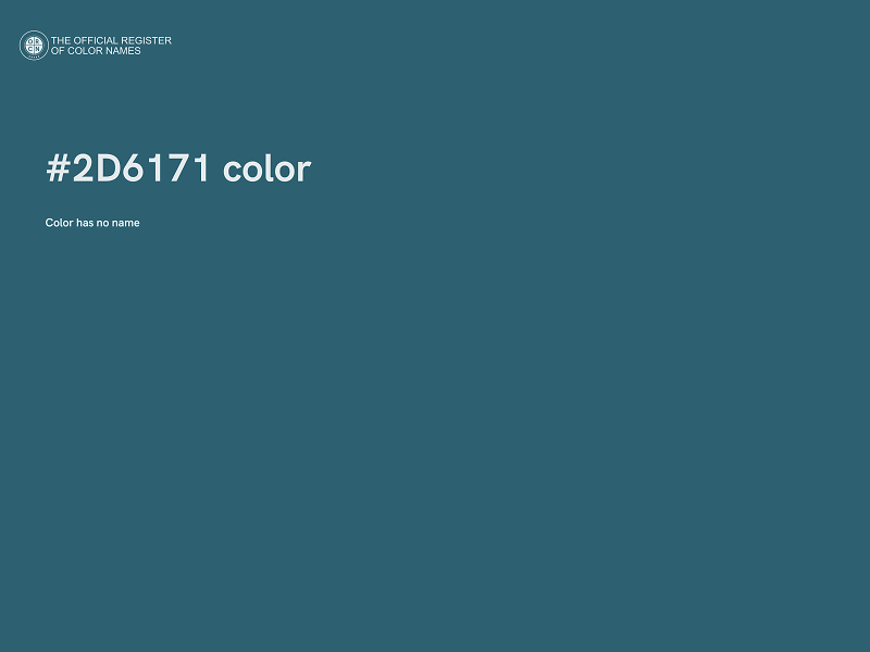 #2D6171 color image