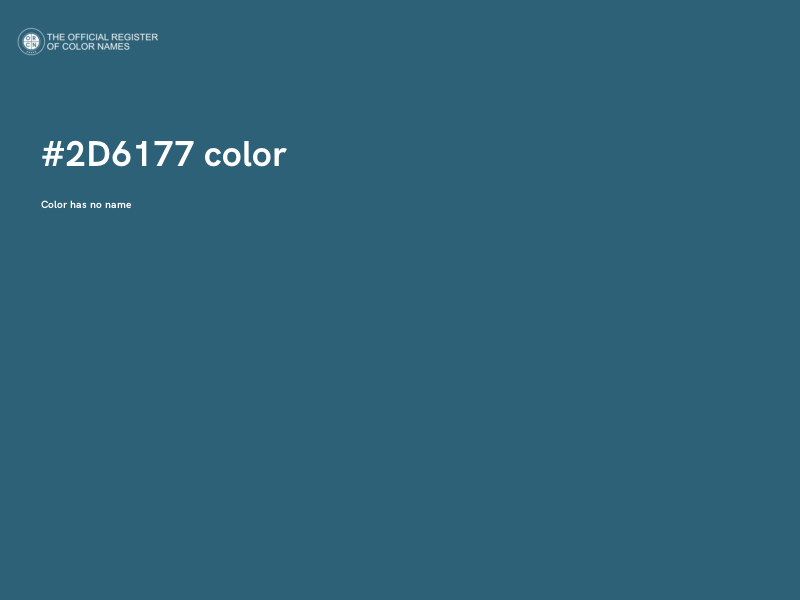 #2D6177 color image