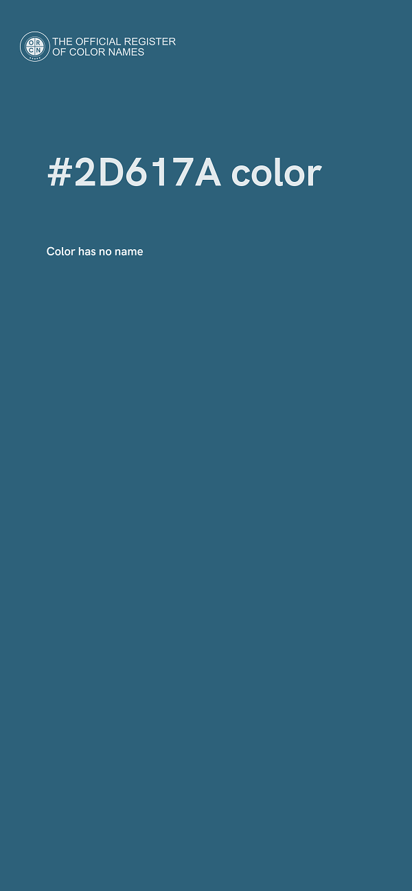 #2D617A color image