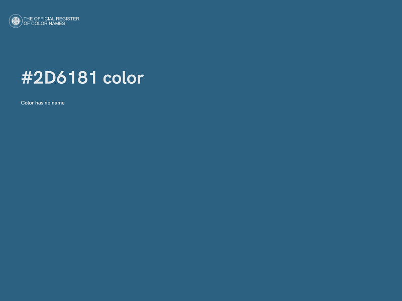 #2D6181 color image