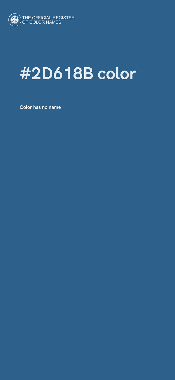 #2D618B color image