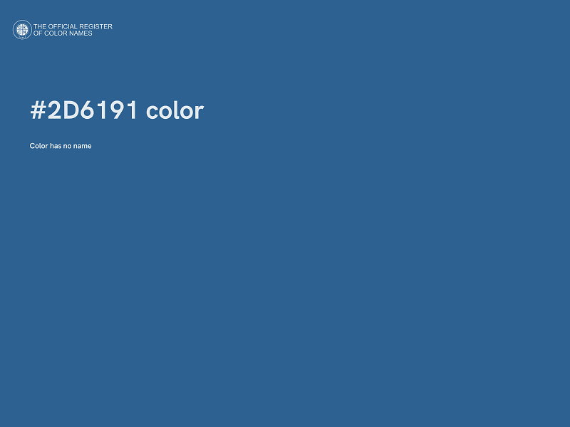 #2D6191 color image