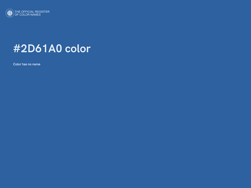 #2D61A0 color image
