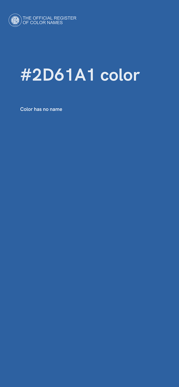 #2D61A1 color image