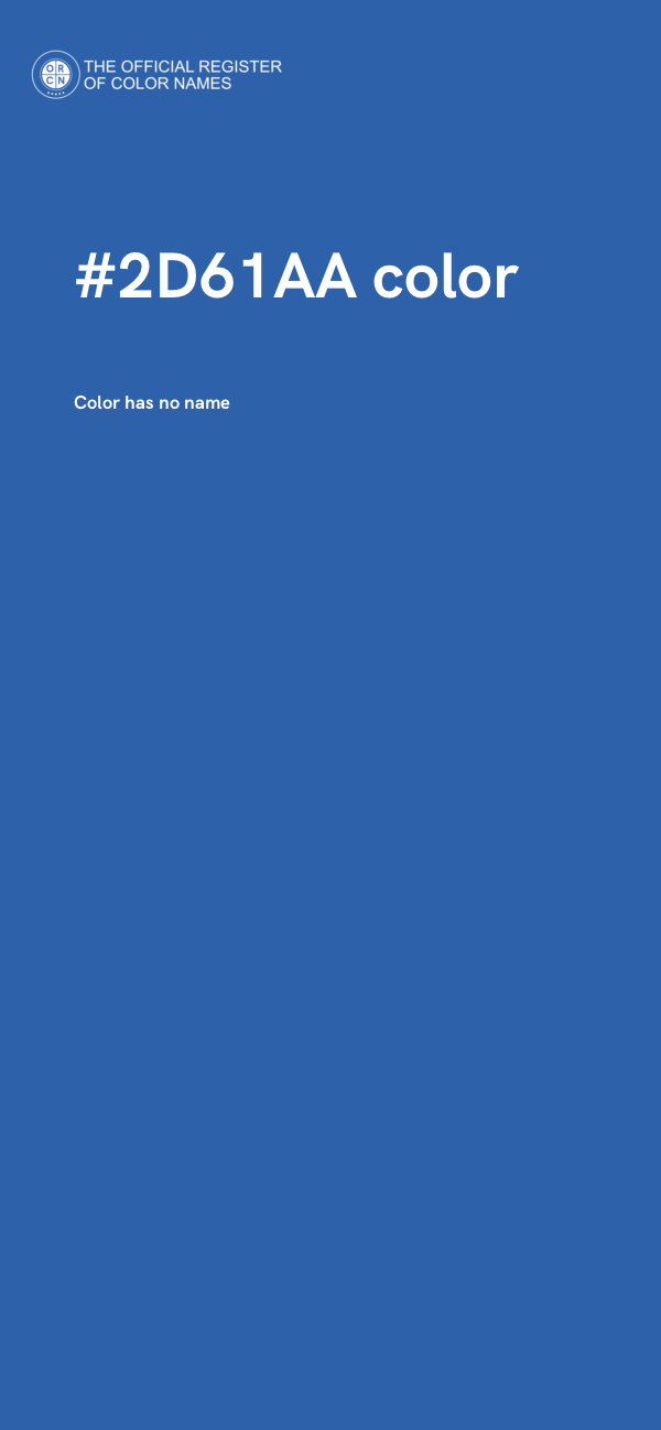 #2D61AA color image