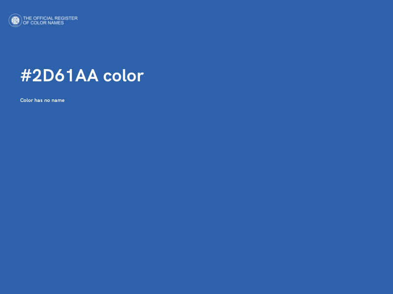 #2D61AA color image