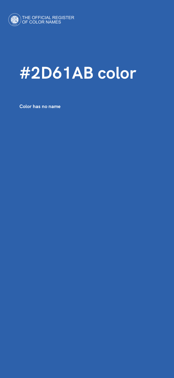 #2D61AB color image