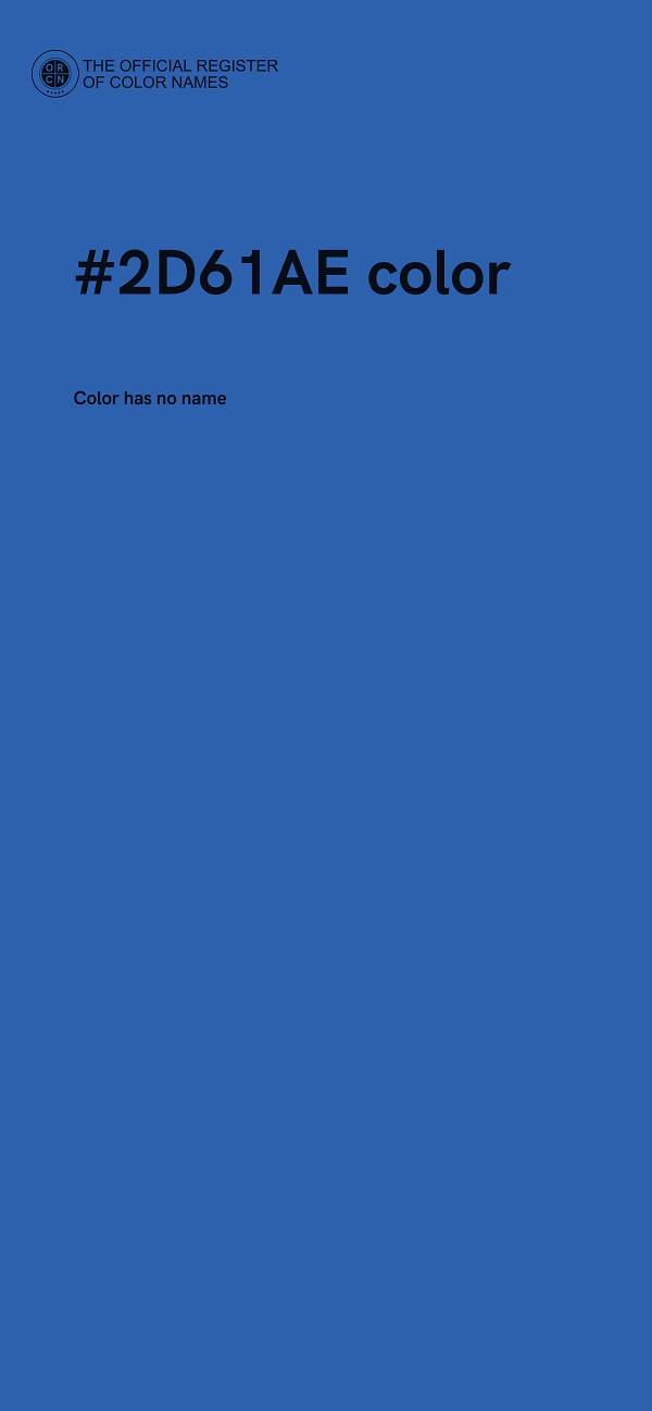 #2D61AE color image