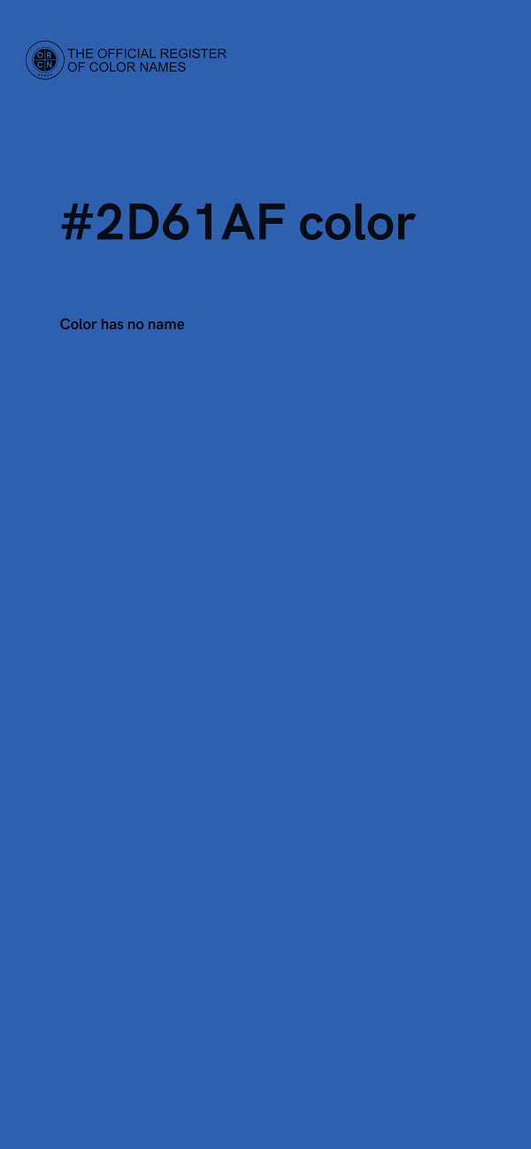 #2D61AF color image