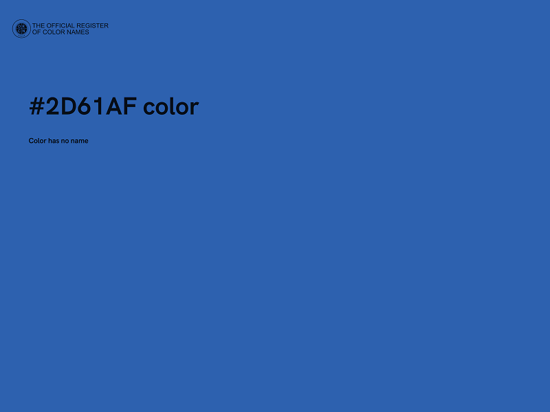 #2D61AF color image