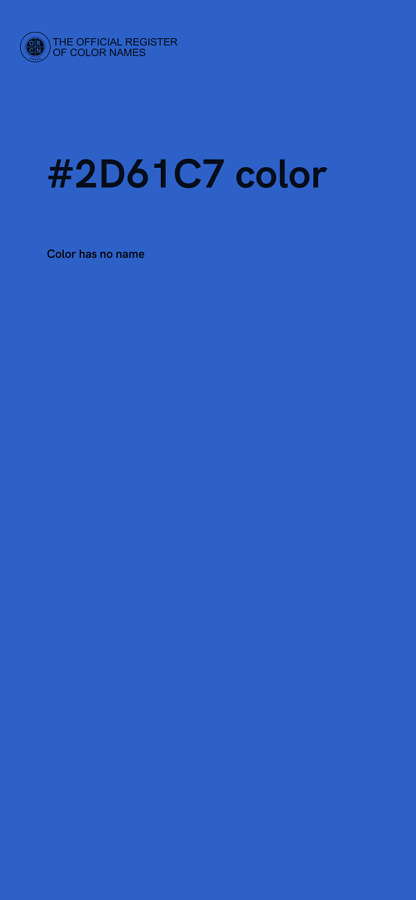 #2D61C7 color image