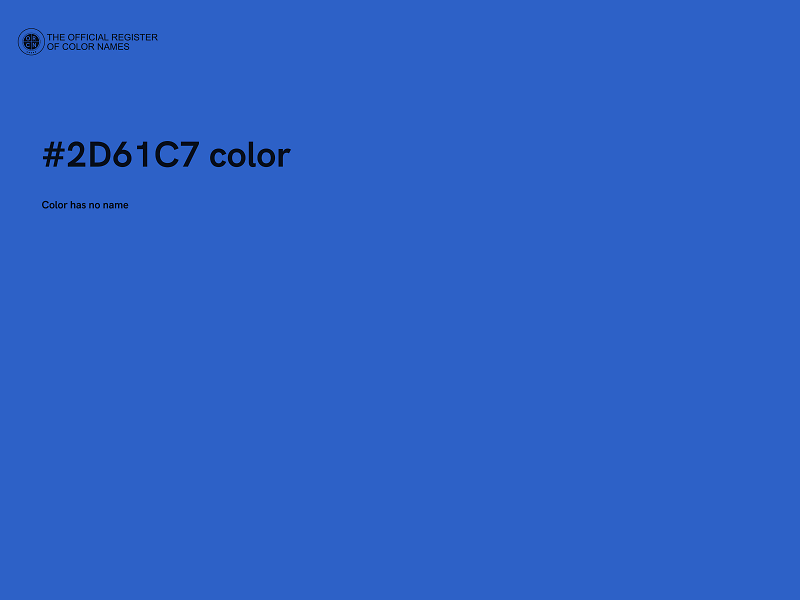 #2D61C7 color image