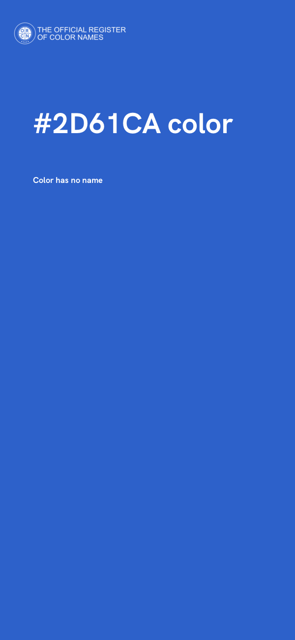 #2D61CA color image