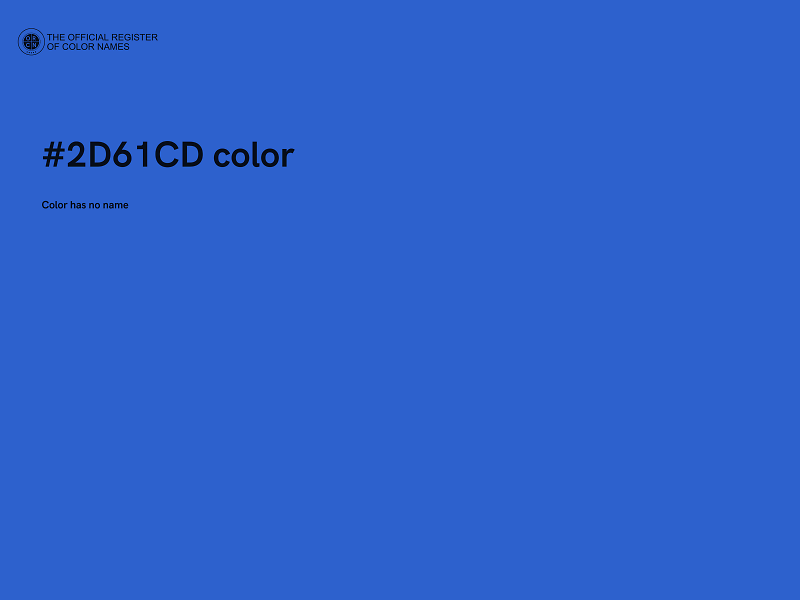 #2D61CD color image