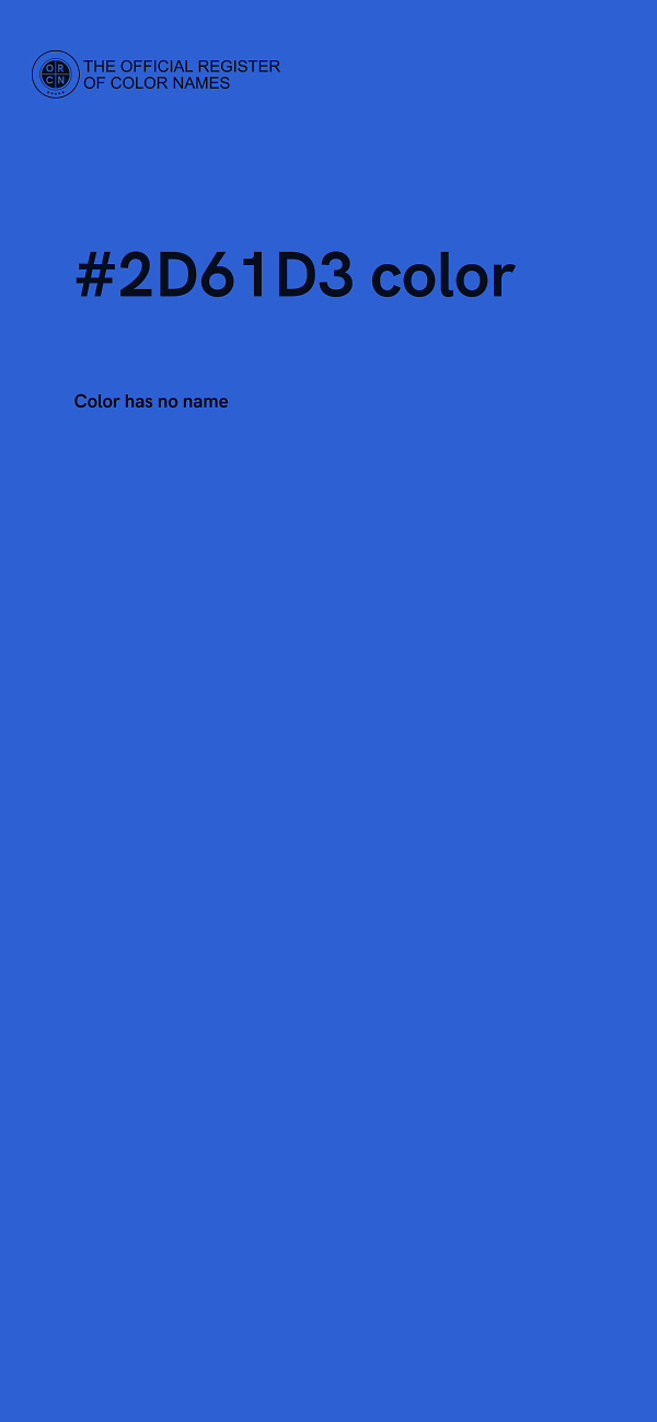 #2D61D3 color image