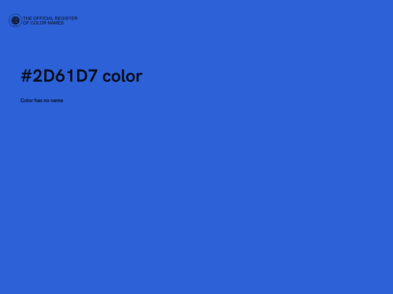 #2D61D7 color image