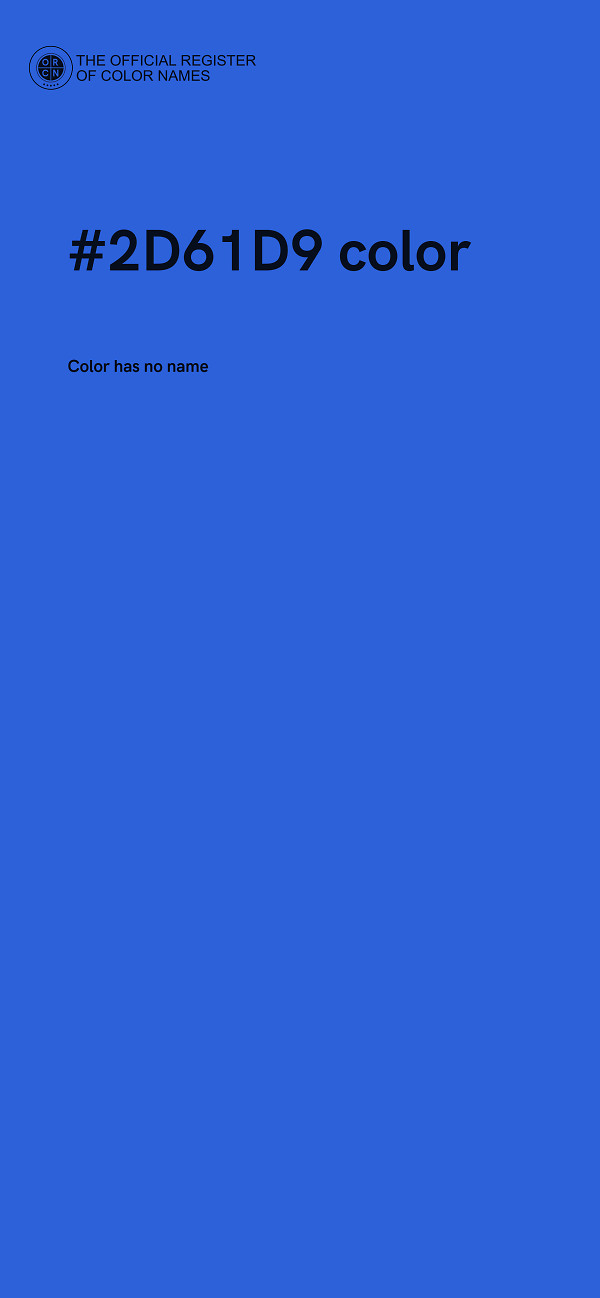 #2D61D9 color image