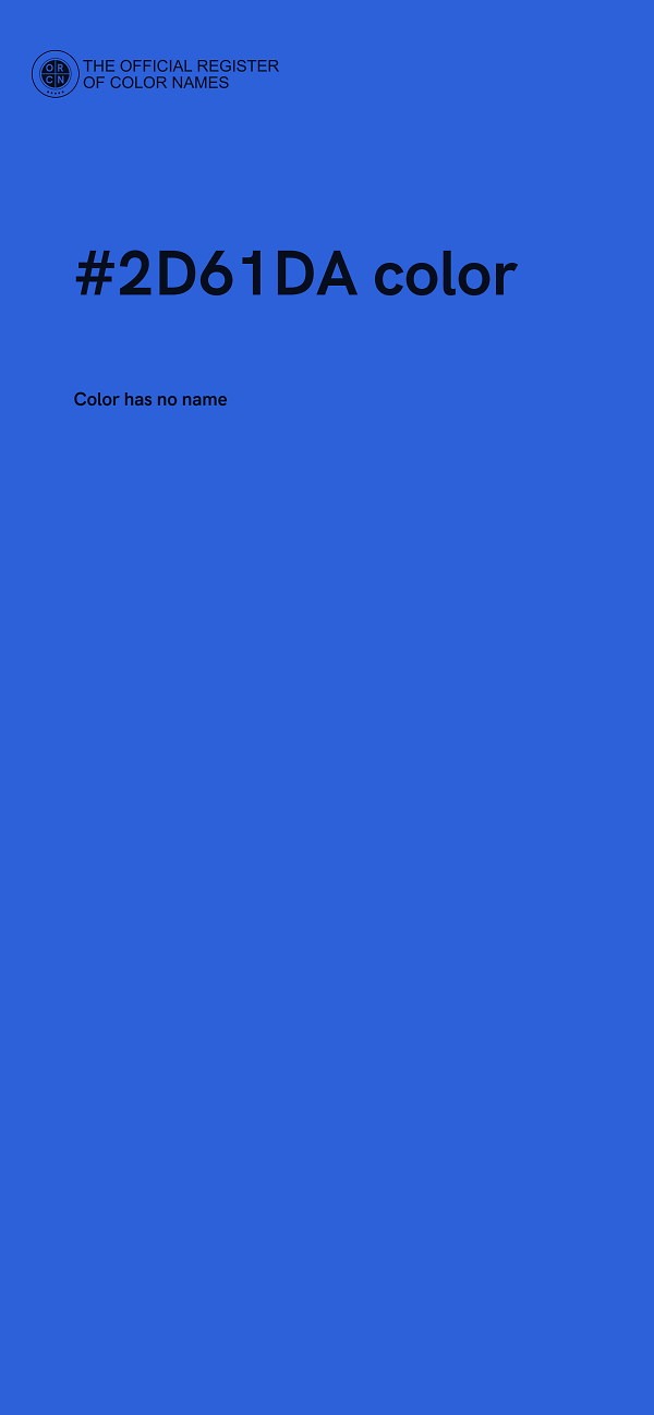 #2D61DA color image