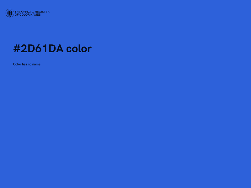 #2D61DA color image
