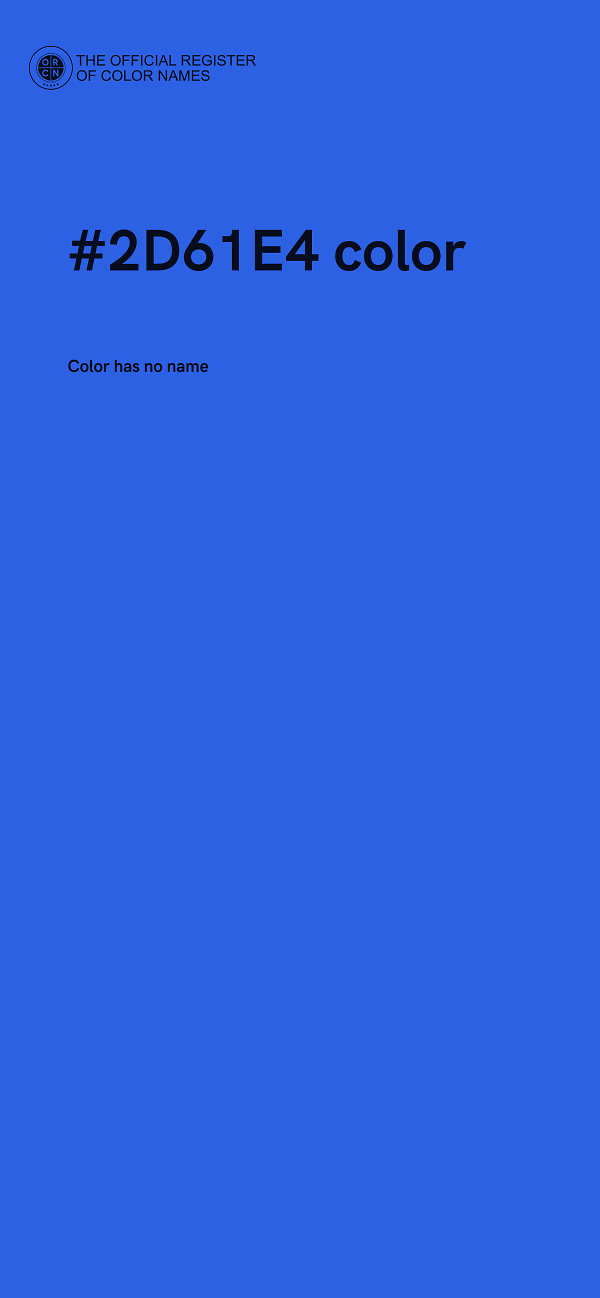 #2D61E4 color image